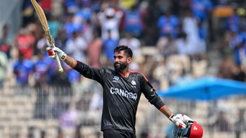 Canada's Yuvraj Samra hits 110 against New Zealand at T20 World Cup