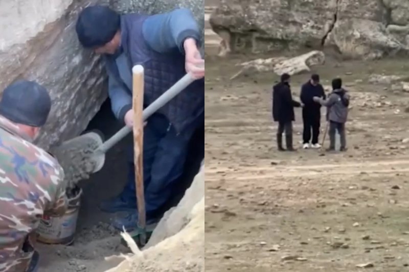 Historic reserve targeted by gold hunters in Baku -  VIDEO 