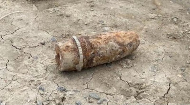 Unexploded artillery shell discovered in Azerbaijan's Sumgayit