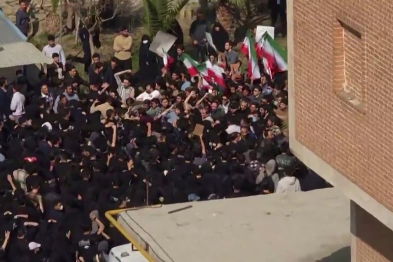 Protests break out in Iranian universities as Trump considers military action