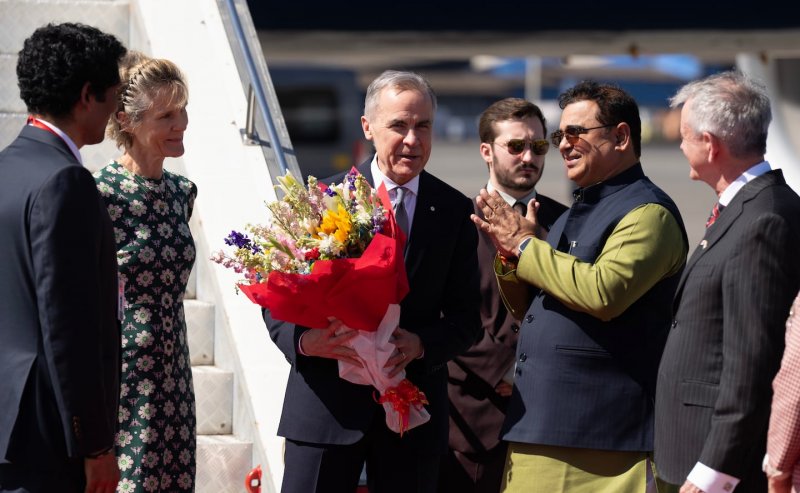 Mark Carney's Asia visit begins with his arrival in India