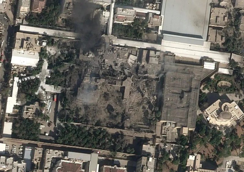 News about - Satellite image shows destruction at Ali Khamenei compound in Tehran - PHOTO 