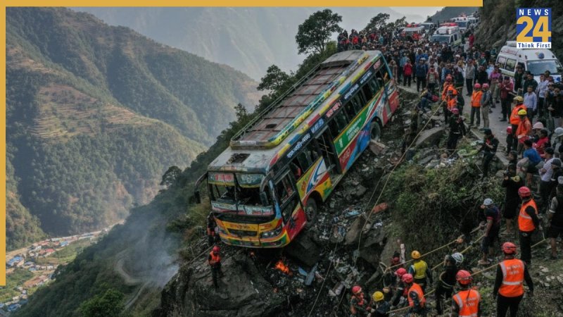 At least 18 dead as bus plunges into river in Nepal