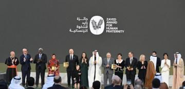 Abu Dhabi hosts Zayed Award for Human Fraternity ceremony