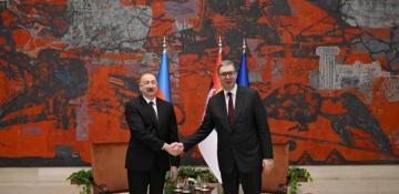  President Aliyev holds one-on-one meeting with Serbian counterpart in Belgrade  - PHOTO - VIDEO  