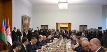  Azerbaijan, Serbia hold first meeting of Strategic Partnership Council in Belgrade  -PHOTO  