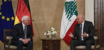 German president voices support for Lebanon during visit 