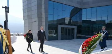 President Aliyev attends opening of Khojaly Genocide Memorial