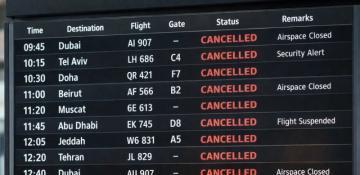 Which airlines have cancelled Middle East flights? -  LIST 