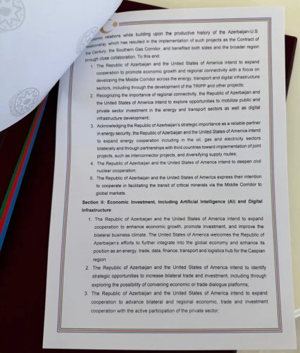 News about - Azerbaijan, US sign Charter on Strategic Partnership 