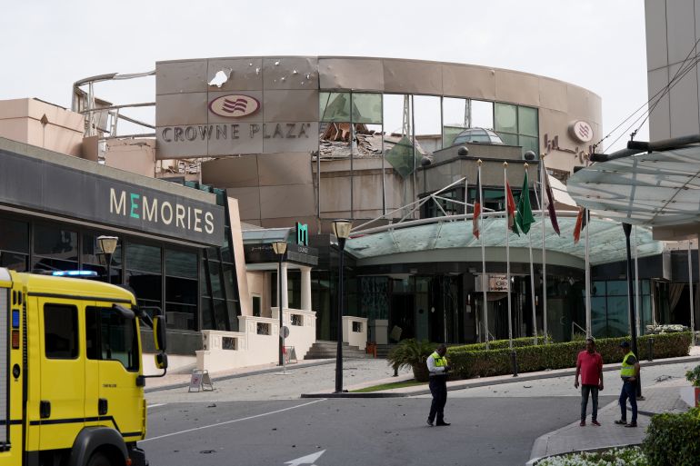 Manama hotel damaged in Iranian strike - PHOTOS