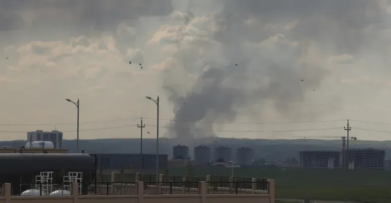 Explosions heard near Erbil airport in Iraq