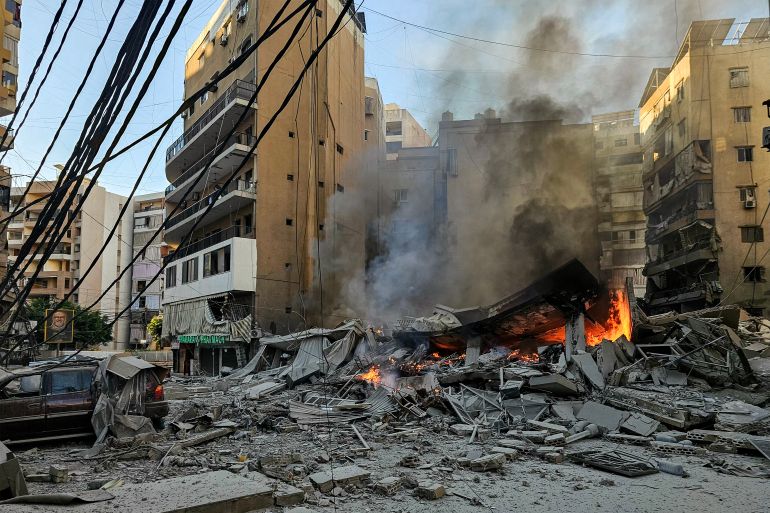 News about - Aftermath of Israeli strike on Beirut suburbs -  PHOTOS 