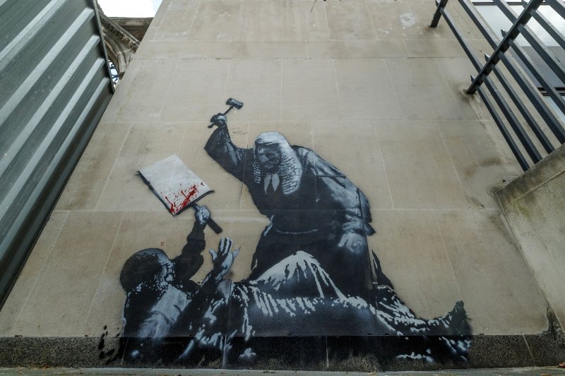 Banksy teams up with 'painting partner' for his graffiti art