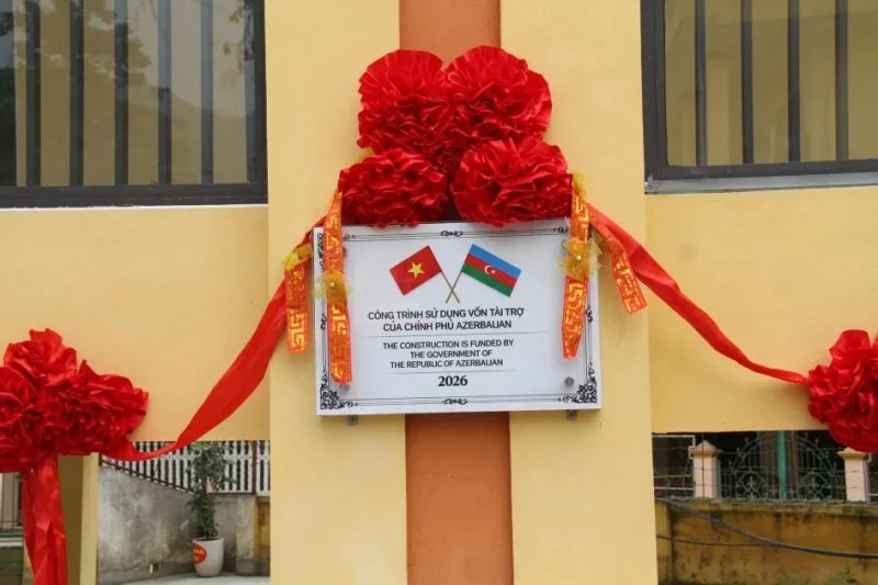 Azerbaijan opens new school in Vietnam after Typhoon Yagi