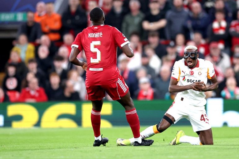 Osimhen battled on with broken arm in Liverpool defeat