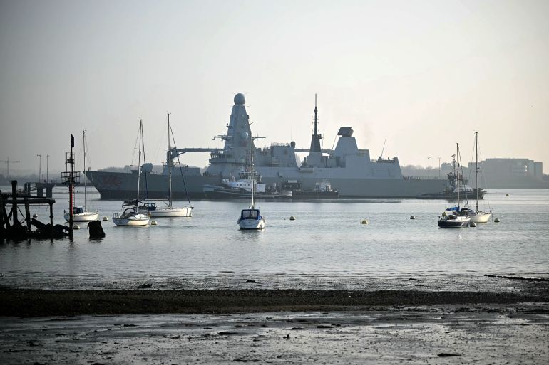UK destroyer arrives in eastern Mediterranean