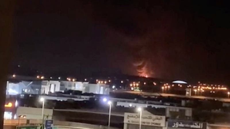 Fire erupts at Kuwait airport after drones hit fuel tank -  VIDEO 