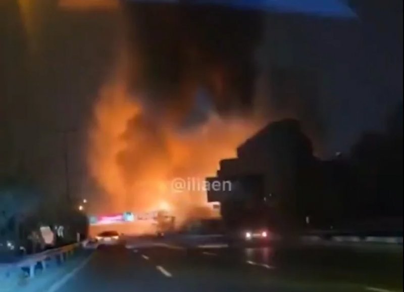  Watch:  Strike triggers explosion at Tehran space research center