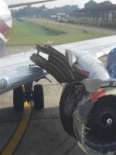News about - New report reveals what happened when Arik Air Boeing 737 engine exploded mid-flight -  PHOTO 