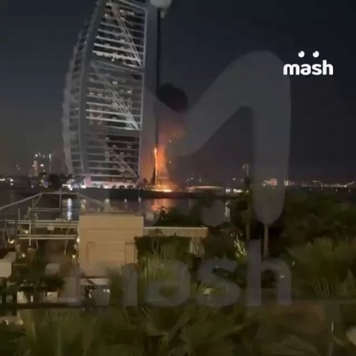 BREAKING: Iranian drone hit the five-star Burj Al Arab hotel in Dubai