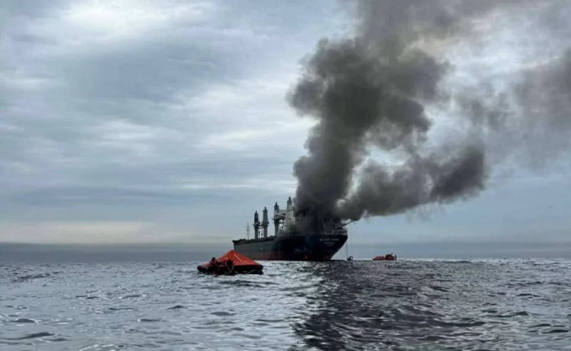 Cargo ship bound for India struck in Strait of Hormuz