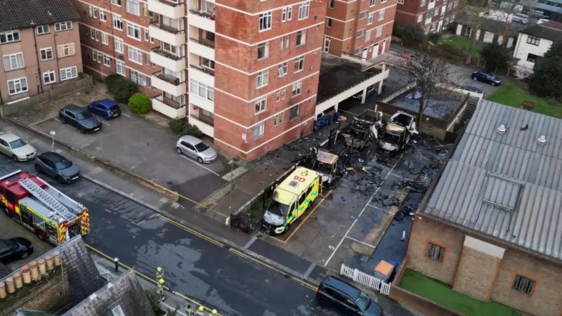 London Jewish community ambulances set ablaze in antisemitic attack, PM says  -VIDEO 