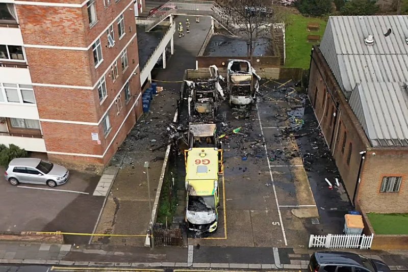 UK police arrest two men over arson attack on Jewish charity ambulances 