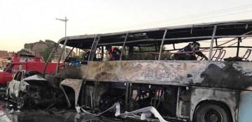 6 killed, 15 injured in truck-bus collision in Algeria 