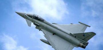 RAF Typhoon jets destroy drone in the Middle East -   VIDEO 