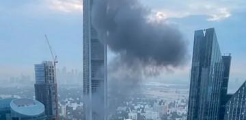 Iranian drone hits building in central Dubai –  VIDEO 