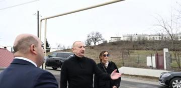 President Aliyev visits Khojavend to see reconstruction progress -  PHOTO 