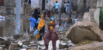 Deadly storm in Pakistan's largest city claims at least 15 lives