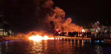 Fire destroys 8 luxury yachts in Türkiye’s Bodrum, reports link vessels to Azerbaijani businessman