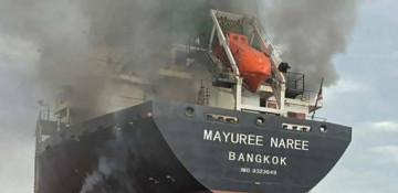 Thai ship hit in Hormuz reportedly runs aground in Iran