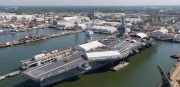 USS Gerald Ford docks in Croatia for repairs
