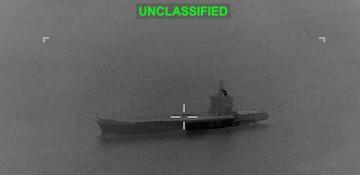  Watch: Moment US strike hits Iranian drone carrier