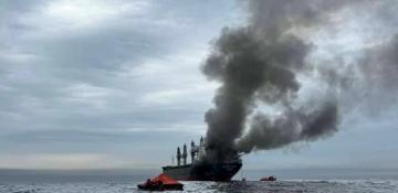 Cargo ship bound for India struck in Strait of Hormuz