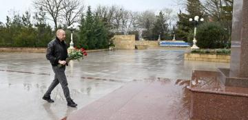 President Aliyev on visit to Shamakhi