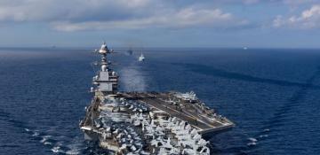 USS Gerald Ford returns to Crete naval base