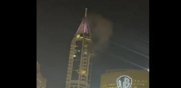 Iran struck the 23 Marina tower in Dubai - VIDEO 