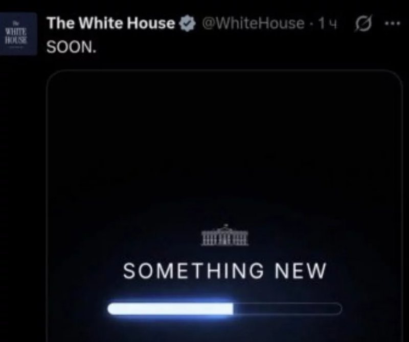 White House drops cryptic ‘SOON’ post, triggers global speculation -   PHOTO 