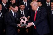 Trump hosts Messi at White House after MLS title -  VIDEO 