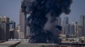 Buildings in Dubai evacuated after interception of projectiles 