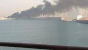 Explosion reported near vessel off Abu Dhabi coast -  PHOTO 