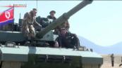 Top DPRK leader oversees drill involving new battle tanks 