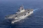 US Marine-carrying warship USS Tripoli arrives in Middle East 