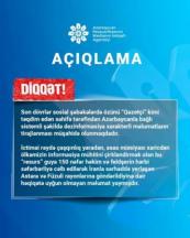 Azerbaijan condemns online disinformation about military mobilization