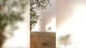 Tornado tears through Indian town, killing one and destroying dozens of homes  - VIDEO 