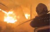 Baku furniture factory fire prompts emergency response -  VIDEO 